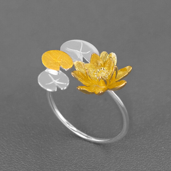 S925  luxury Lily open ring