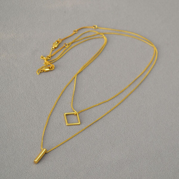 Personally vintage gold plating sweater chain