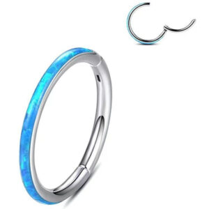 Opal stainless steel 316 nose ear jewelry piercing