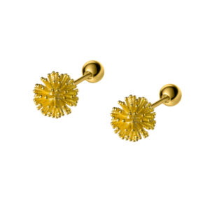 Dandelion sweet threaded S925 studs piercing