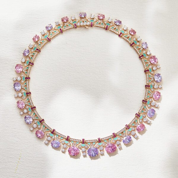 Morgan pink women banquet necklace