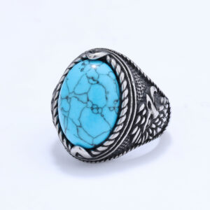 Egale gemstone men retro ring